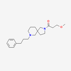 molecular formula C21H32N2O2 B6115764 2-(3-methoxypropanoyl)-7-(3-phenylpropyl)-2,7-diazaspiro[4.5]decane 