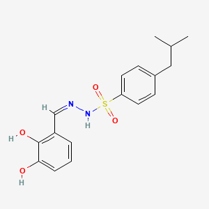 molecular formula C17H20N2O4S B6115769 N'-(2,3-dihydroxybenzylidene)-4-isobutylbenzenesulfonohydrazide 