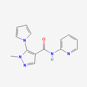 1-methyl-N-2-pyridinyl-5-(1H-pyrrol-1-yl)-1H-pyrazole-4-carboxamide