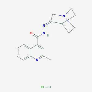 molecular formula C18H21ClN4O B6115795 N'-1-azabicyclo[2.2.2]oct-3-ylidene-2-methyl-4-quinolinecarbohydrazide hydrochloride 
