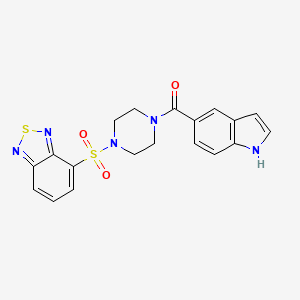 4-{[4-(1H-indol-5-ylcarbonyl)-1-piperazinyl]sulfonyl}-2,1,3-benzothiadiazole