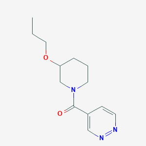 4-[(3-propoxy-1-piperidinyl)carbonyl]pyridazine