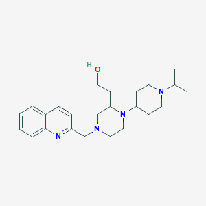 2-[1-(1-isopropyl-4-piperidinyl)-4-(2-quinolinylmethyl)-2-piperazinyl]ethanol