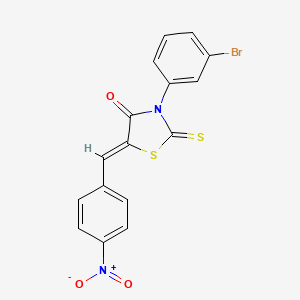 3-(3-bromophenyl)-5-(4-nitrobenzylidene)-2-thioxo-1,3-thiazolidin-4-one