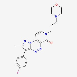 3-(4-fluorophenyl)-2-methyl-7-[3-(4-morpholinyl)propyl]pyrazolo[5,1-c]pyrido[4,3-e][1,2,4]triazin-6(7H)-one
