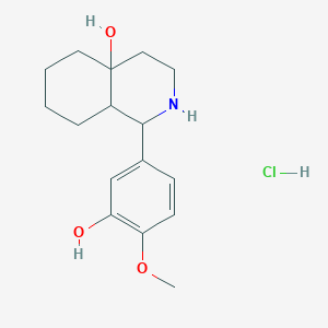 1-(3-hydroxy-4-methoxyphenyl)octahydro-4a(2H)-isoquinolinol hydrochloride