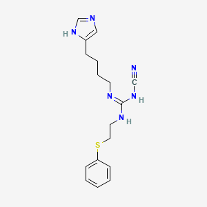 molecular formula C17H22N6S B611600 1-氰基-2-[4-(1H-咪唑-5-基)丁基]-3-(2-苯硫代乙基)胍 CAS No. 1192559-94-6