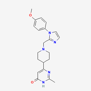6-(1-{[1-(4-methoxyphenyl)-1H-imidazol-2-yl]methyl}piperidin-4-yl)-2-methylpyrimidin-4(3H)-one