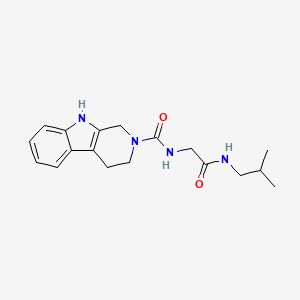 N-[2-(isobutylamino)-2-oxoethyl]-1,3,4,9-tetrahydro-2H-beta-carboline-2-carboxamide