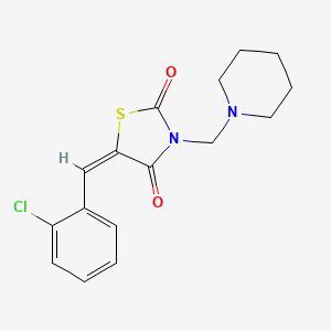 5-(2-chlorobenzylidene)-3-(1-piperidinylmethyl)-1,3-thiazolidine-2,4-dione