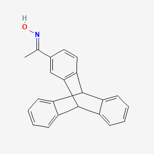 molecular formula C22H17NO B6116083 1-pentacyclo[6.6.6.0~2,7~.0~9,14~.0~15,20~]icosa-2,4,6,9,11,13,15,17,19-nonaen-4-ylethanone oxime 