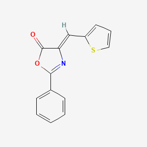 molecular formula C14H9NO2S B6116090 2-phenyl-4-(2-thienylmethylene)-1,3-oxazol-5(4H)-one 