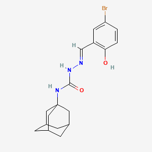 molecular formula C18H22BrN3O2 B6116129 5-bromo-2-hydroxybenzaldehyde N-1-adamantylsemicarbazone 