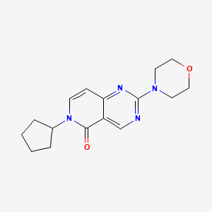 molecular formula C16H20N4O2 B6116154 6-cyclopentyl-2-(4-morpholinyl)pyrido[4,3-d]pyrimidin-5(6H)-one 