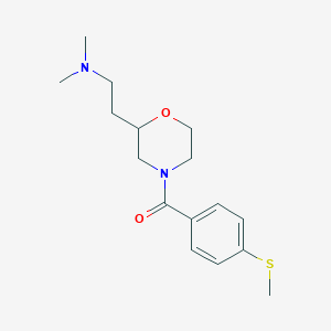 N,N-dimethyl-2-{4-[4-(methylthio)benzoyl]-2-morpholinyl}ethanamine