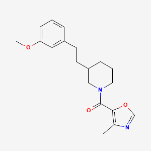 3-[2-(3-methoxyphenyl)ethyl]-1-[(4-methyl-1,3-oxazol-5-yl)carbonyl]piperidine