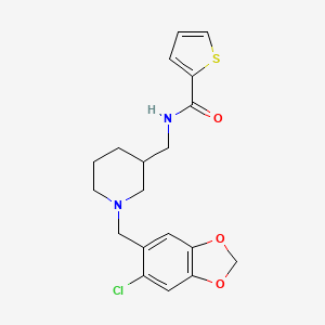 N-({1-[(6-chloro-1,3-benzodioxol-5-yl)methyl]-3-piperidinyl}methyl)-2-thiophenecarboxamide