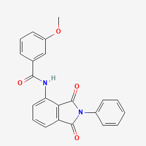 N-(1,3-dioxo-2-phenyl-2,3-dihydro-1H-isoindol-4-yl)-3-methoxybenzamide