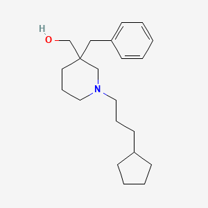 [3-benzyl-1-(3-cyclopentylpropyl)-3-piperidinyl]methanol