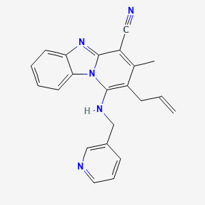 2-allyl-3-methyl-1-[(3-pyridinylmethyl)amino]pyrido[1,2-a]benzimidazole-4-carbonitrile