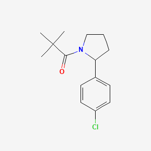 2-(4-chlorophenyl)-1-(2,2-dimethylpropanoyl)pyrrolidine