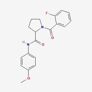 1-(2-fluorobenzoyl)-N-(4-methoxyphenyl)prolinamide
