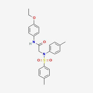 molecular formula C24H26N2O4S B6116286 N~1~-(4-ethoxyphenyl)-N~2~-(4-methylphenyl)-N~2~-[(4-methylphenyl)sulfonyl]glycinamide 
