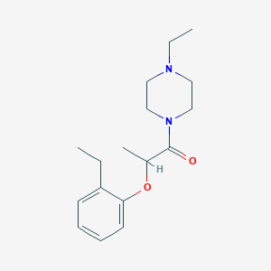 molecular formula C17H26N2O2 B6116304 1-ethyl-4-[2-(2-ethylphenoxy)propanoyl]piperazine 