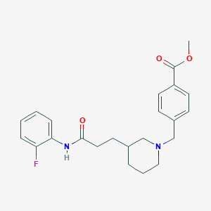 methyl 4-[(3-{3-[(2-fluorophenyl)amino]-3-oxopropyl}-1-piperidinyl)methyl]benzoate