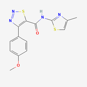 4-(4-methoxyphenyl)-N-(4-methyl-1,3-thiazol-2-yl)-1,2,3-thiadiazole-5-carboxamide