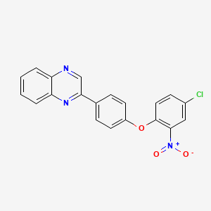 2-[4-(4-chloro-2-nitrophenoxy)phenyl]quinoxaline