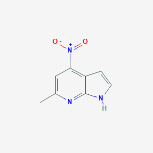 molecular formula C8H7N3O2 B061165 6-methyl-4-nitro-1H-pyrrolo[2,3-b]pyridine CAS No. 178268-98-9