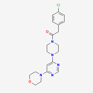 4-(6-{4-[(4-chlorophenyl)acetyl]-1-piperazinyl}-4-pyrimidinyl)morpholine