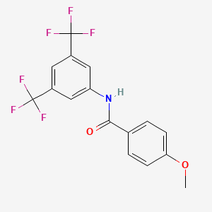 N-[3,5-bis(trifluoromethyl)phenyl]-4-methoxybenzamide