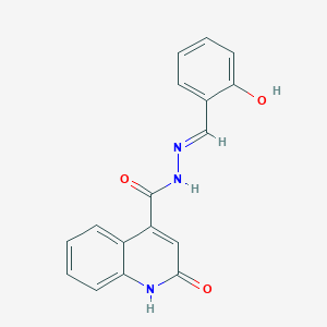 molecular formula C17H13N3O3 B6116575 2-hydroxy-N'-(2-hydroxybenzylidene)-4-quinolinecarbohydrazide 