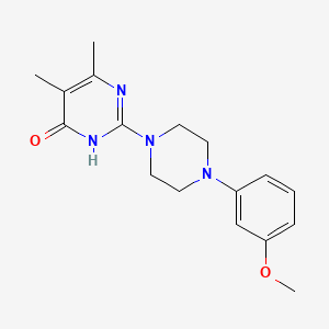 2-[4-(3-methoxyphenyl)piperazin-1-yl]-5,6-dimethylpyrimidin-4(3H)-one