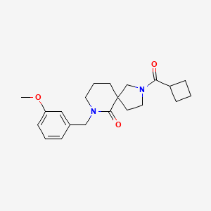 molecular formula C21H28N2O3 B6116610 2-(cyclobutylcarbonyl)-7-(3-methoxybenzyl)-2,7-diazaspiro[4.5]decan-6-one 