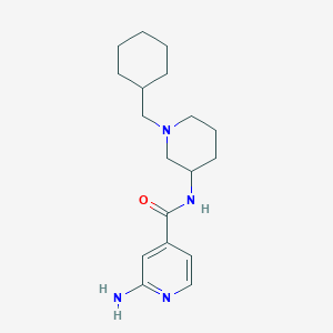 2-amino-N-[1-(cyclohexylmethyl)piperidin-3-yl]pyridine-4-carboxamide