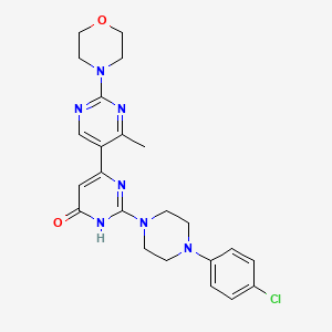 2-[4-(4-CHLOROPHENYL)PIPERAZIN-1-YL]-4'-METHYL-2'-(MORPHOLIN-4-YL)-1,6-DIHYDRO-[4,5'-BIPYRIMIDIN]-6-ONE