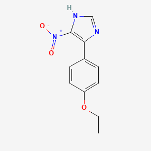 molecular formula C11H11N3O3 B6116686 4-(4-ethoxyphenyl)-5-nitro-1H-imidazole 