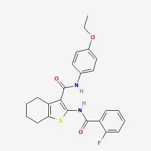 N-(4-ethoxyphenyl)-2-[(2-fluorobenzoyl)amino]-4,5,6,7-tetrahydro-1-benzothiophene-3-carboxamide