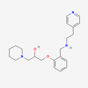 1-(1-piperidinyl)-3-[2-({[2-(4-pyridinyl)ethyl]amino}methyl)phenoxy]-2-propanol