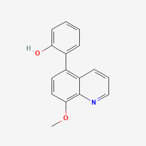 molecular formula C16H13NO2 B6116874 2-(8-methoxy-5-quinolinyl)phenol 