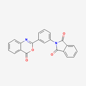 molecular formula C22H12N2O4 B6116877 2-[3-(4-oxo-4H-3,1-benzoxazin-2-yl)phenyl]-1H-isoindole-1,3(2H)-dione 