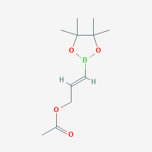 molecular formula C11H19BO4 B061169 3-Acetoxy-1-propenylboronic acid pinacol ester CAS No. 161395-97-7