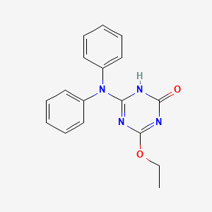 molecular formula C17H16N4O2 B6116912 6-(diphenylamino)-4-ethoxy-1,3,5-triazin-2(1H)-one 