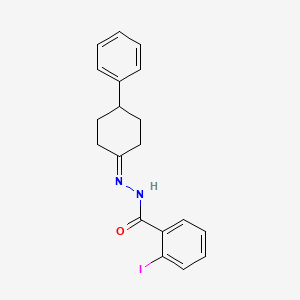 2-iodo-N'-(4-phenylcyclohexylidene)benzohydrazide