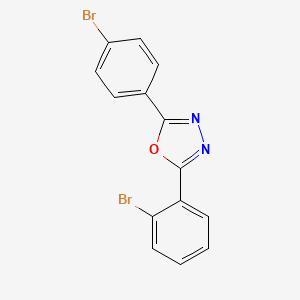 molecular formula C14H8Br2N2O B6116959 2-(2-bromophenyl)-5-(4-bromophenyl)-1,3,4-oxadiazole 