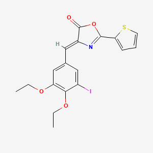 4-(3,4-diethoxy-5-iodobenzylidene)-2-(2-thienyl)-1,3-oxazol-5(4H)-one