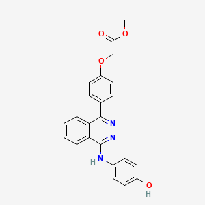 methyl (4-{4-[(4-hydroxyphenyl)amino]-1-phthalazinyl}phenoxy)acetate